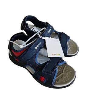 Geox size 13 boy's blue and red sandals